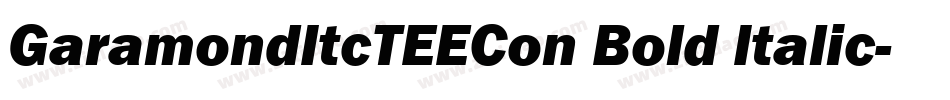 GaramondItcTEECon Bold Italic字体转换